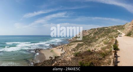 Praia de Cambelas e Praia do Baio Torres Vedras Portugal Banque D'Images