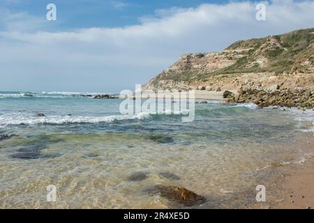 Praia de Cambelas e Praia do Baio Torres Vedras Portugal Banque D'Images