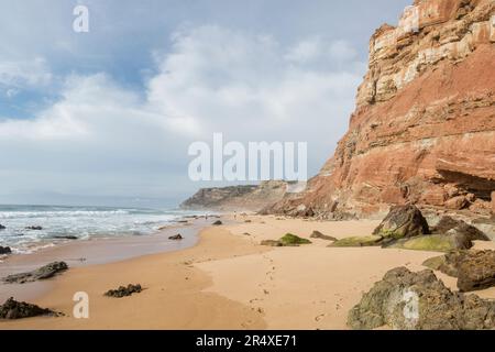 Praia de Cambelas e Praia do Baio Torres Vedras Portugal Banque D'Images