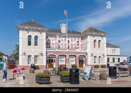 Salle paroissiale de St Brelade, route de la Neuve, St Aubin, paroisse de St Brelade, Jersey, Îles Anglo-Normandes Banque D'Images