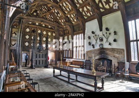 Great Hall, Rufford Old Hall Banque D'Images