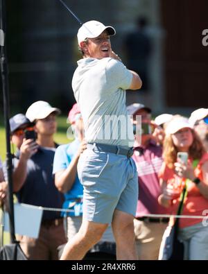 Dublin, Ohio, États-Unis. 30th mai 2023. Rory McIlroy (GBR) se présente au Memorial Tournament de Dublin, Ohio. Brent Clark/Cal Sport Media/Alamy Live News Banque D'Images