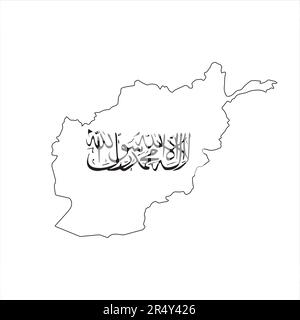 Carte de l'Afghanistan sur fond gris. Illustration vectorielle eps 10 Illustration de Vecteur