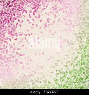 Arrière-plan géométrique abstrait. Triangles poly bas dispersés attrayants avec dégradé de couleur. Illustration vectorielle froide. Illustration de Vecteur