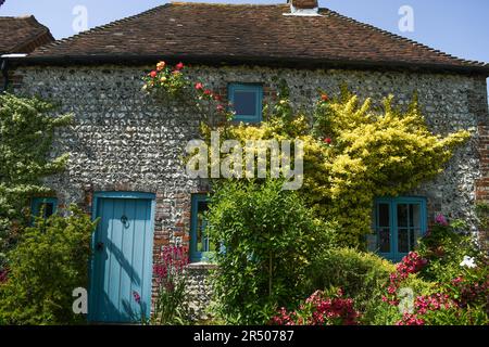 East Dean Cottage et jardin Banque D'Images