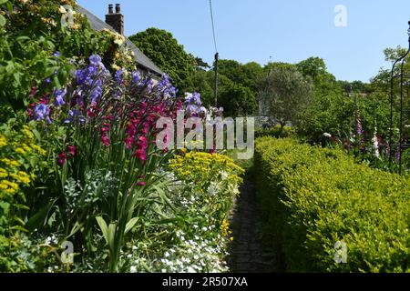 East Dean Cottage et jardin Banque D'Images