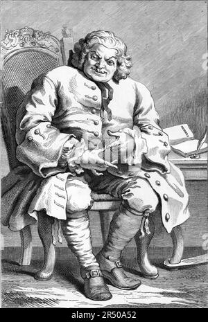 Hogarth - Simon Lord Lovat Banque D'Images