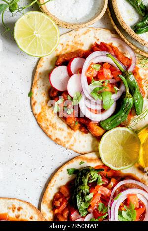 Tacos aux légumes Banque D'Images
