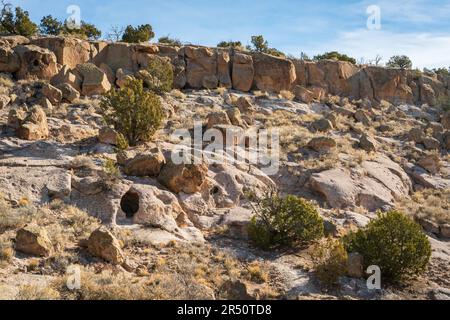 Monument national de Bandelier, réserve nationale du Nouveau-Mexique Banque D'Images