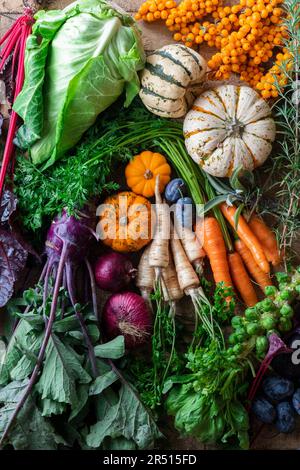 Légumes d'automne (image complète) Banque D'Images