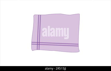 Mouchoir isolé sur fond blanc Illustration de Vecteur