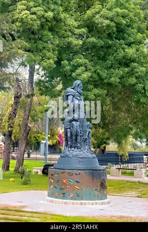 St. Statue de Nicholas à Demre, Turquie Banque D'Images