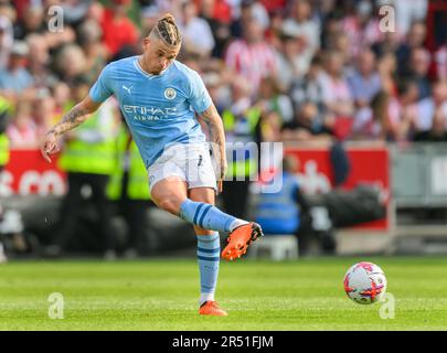 Londres, Royaume-Uni. 28th mai 2023. 28 mai 2023 - Brentford v Manchester City - Premier League - Gtech Community Stadium Kalvin Phillips de Manchester City lors de leur match contre Brentford au Gtech Community Stadium. Crédit photo : Mark pain/Alamy Live News Banque D'Images