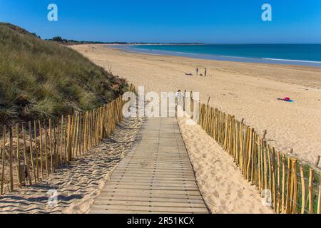 Plage de la conche, Ile de Ré, Charente, France Banque D'Images