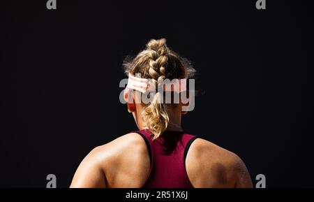 Paris, France. 31st mai 2023. Elise Mertens Belge photographiée lors d'un match de tennis contre l'Osorio colombien, lors du deuxième tour des singles féminins au tournoi de tennis Roland Garros à Paris, France, mercredi 31 mai 2023. BELGA PHOTO BENOIT DOPPAGNE crédit: Belga News Agency/Alay Live News Banque D'Images