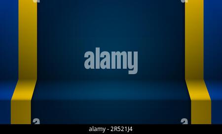 3D arrière-plan avec drapeau de l'Ukraine. Un élément d'impact pour l'utilisation que vous voulez en faire. Illustration de Vecteur