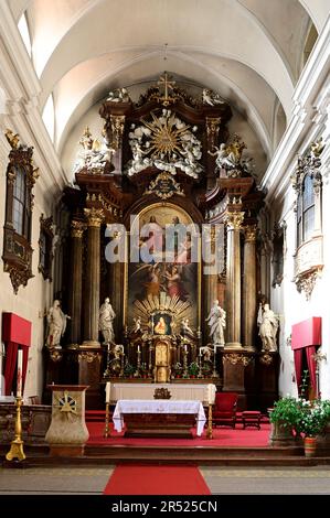 Vienne, Autriche. Vue intérieure de l'église Alser Banque D'Images