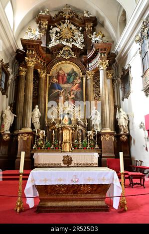 Vienne, Autriche. Vue intérieure de l'église Alser Banque D'Images