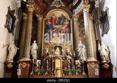 Vienne, Autriche. Vue intérieure de l'église Alser Banque D'Images