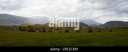 Cercle de pierre de Castlerigg, district de Keswick.Lake. Banque D'Images