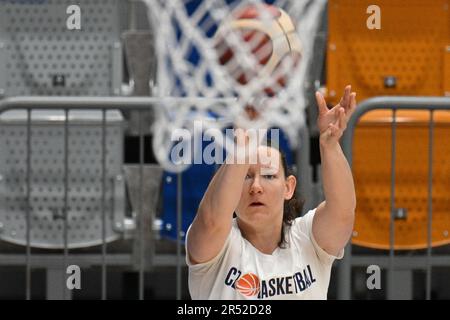 Prague, République tchèque. 31st mai 2023. Prague, République tchèque, 31 mai 2023. Tereza Vyoralova assiste à la formation de l'équipe tchèque avant le championnat d'Europe de basket-ball féminin, Prague, République tchèque, 31 mai 2023. Crédit : Michal Kamaryt/CTK photo/Alay Live News Banque D'Images