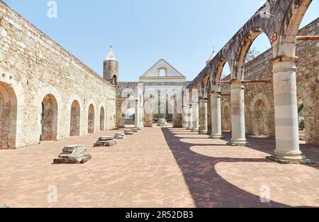 L'ancien couvent de Cuilapam de Guerrero à Oaxaca, au Mexique, construit au 16th siècle par des moines dominicains Banque D'Images