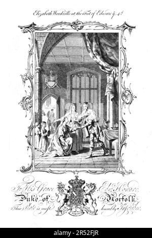 Charles Grignion (1721-1810) gravures d'après Samuel Wales c1763-1767 - duc de Norfolk Banque D'Images