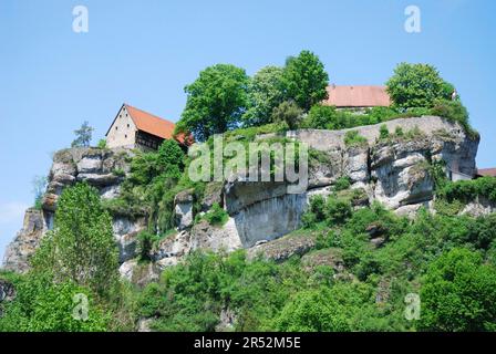 POTTENSTEIN, ALLEMAGNE, MAI 19. Château de Pottenstein, Allemagne sur 19 mai. Le château a plus de 1000 ans, l'un des plus anciens châteaux de Franconie. Banque D'Images