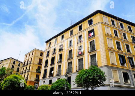 Lavapies, ancien quartier juif, la Plaza de Lavapies, Madrid, Espagne Banque D'Images