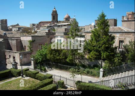 Vieille ville, Erice, Sicile, Italie Banque D'Images