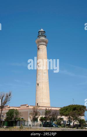 Phare, San Vito la Capo, province de Trapani, Sicile, Italie Banque D'Images