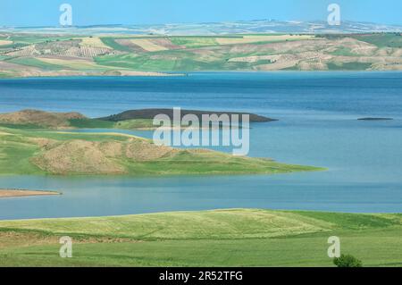 Rivière Euphrate, province d'Adiyaman, Turquie orientale, Turquie Banque D'Images