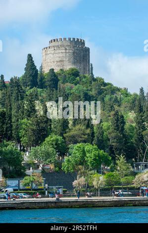 Forteresse Rumeli Hisari, Forteresse de l'Europe, Bosphore, Istanbul, Turquie Banque D'Images