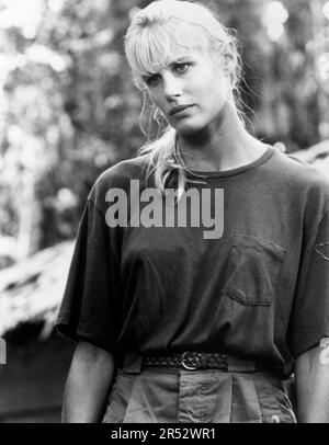 Daryl Hannah, sur le tournage du film, « en jeu dans les champs du Seigneur », photo de Phil Bray pour Universal Pictures, 1991 Banque D'Images