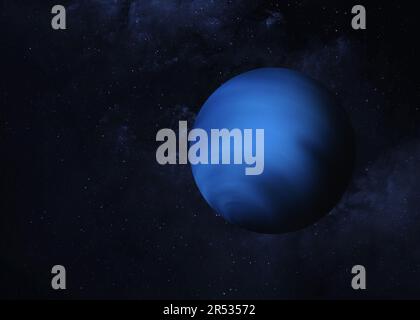 Neptune - est le huitième de la planète du système solaire Sun. Galaxy et planète Neptune. Planète Neptune dans le ciel étoilé. Éléments fournis par la NASA. Banque D'Images