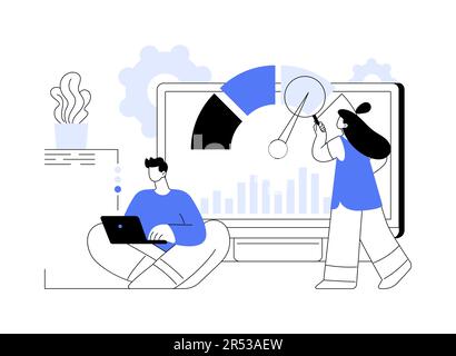 Test de benchmark résumé illustration du vecteur de concept. Illustration de Vecteur