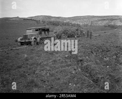 Schwere Feldhaubitze SFH 18 15 cm Wehrmacht Heer 3. Reich - Howitzer Heavy Field modèle 18 15cm / 150mm Armée allemande / Allemagne nazie Banque D'Images