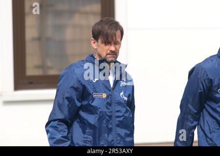 Saint-Pétersbourg, Russie. 31st mai 2023. Sergei Semak du club de football de Zenit vu lors de la session d'entraînement au centre de formation de Gazprom avant le match du tour 30th de la Premier League russe, Zenit Saint-Pétersbourg - Fakel Voronezh. (Photo de Maksim Konstantinov/SOPA Images/Sipa USA) crédit: SIPA USA/Alay Live News Banque D'Images