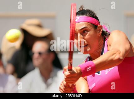 Paris, France. 31st mai 2023. Caroline Garcia, de France, à la cinquième place, joue contre Anna Blinkova, de Russie, lors de son deuxième tour de match à l'Open de tennis français Roland Garros, à Paris, en France, mercredi, à 31 mai 2023. Blinkova a gagné 4-6, 6-3, 7-5. Photo de Maya Vidon-White/UPI crédit: UPI/Alay Live News Banque D'Images