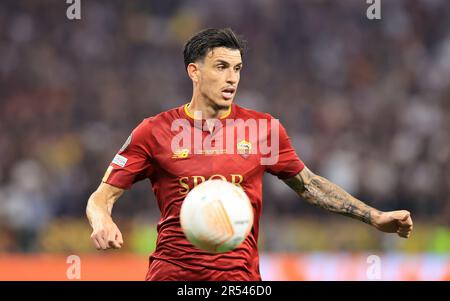 Puskás Aréna, HONGRIE - MAI 31 : finale de football de l'UEFA Europa League entre le FC Séville et AS Roma au stade Puskás Aréna de Budapest, sur 31 mai 2023. Photo par, Kredit: Gabriella Barbara, Alamy Live News Banque D'Images