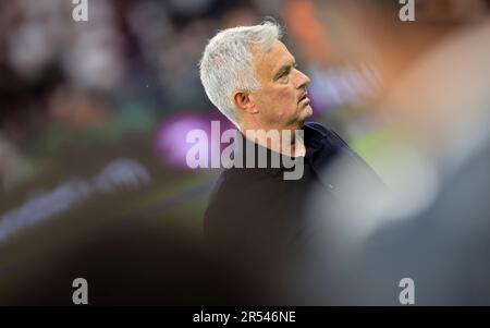Puskás Aréna, HONGRIE - MAI 31 : finale de football de l'UEFA Europa League entre le FC Séville et AS Roma au stade Puskás Aréna de Budapest, sur 31 mai 2023. Photo par, Kredit: Gabriella Barbara, Alamy Live News Banque D'Images