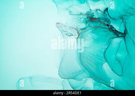 Encre, peinture, abstrait. Gros plan de la peinture. Arrière-plan de peinture abstrait coloré. Banque D'Images