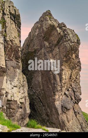 Vue sur la montagne sainte Khacha Gaya dans l'ouest de l'Azerbaïdjan Banque D'Images