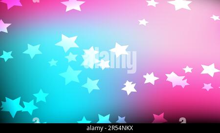Texture de belles fêtes pentagonale cosmique magique multicolore multicolore multicolore coloré motley étoiles galactiques. L'arrière-plan. Illustration de Vecteur