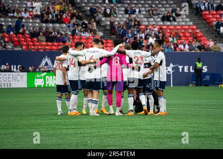 Vancouver, Canada. 31st mai 2023. Vancouver, Colombie-Britannique, Canada, 31 mai 2023 : les joueurs du FC Whitecaps de Vancouver se réunissent pour un caucus avant le match de soccer de la Ligue majeure entre le FC Whitecaps de Vancouver et le FC Dynamo de Houston au stade BC place à Vancouver, Colombie-Britannique, Canada (USAGE ÉDITORIAL SEULEMENT). (Amy elle/SPP) crédit: SPP Sport presse photo. /Alamy Live News Banque D'Images