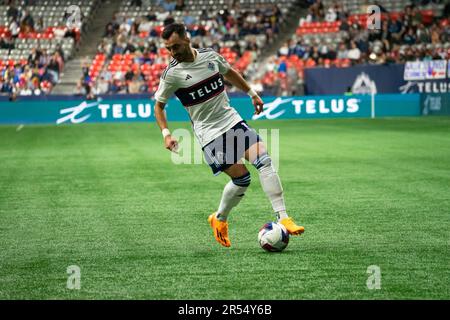 Vancouver, Canada. 31st mai 2023. Vancouver, Colombie-Britannique, Canada, 31 mai 2023: Luis Martins (14 Vancouver Whitecaps FC) en action pendant le match de football de la Ligue majeure entre Vancouver Whitecaps FC et Houston Dynamo FC au stade BC place à Vancouver, Colombie-Britannique, Canada (USAGE ÉDITORIAL SEULEMENT). (Amy elle/SPP) crédit: SPP Sport presse photo. /Alamy Live News Banque D'Images