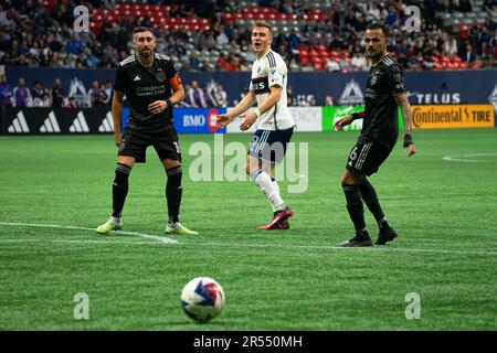 Vancouver, Canada. 31st mai 2023. Vancouver, Colombie-Britannique, Canada, 31 mai 2023 : Julian Gressel (19 Vancouver Whitecaps FC) réagit lors du match de soccer de la ligue majeure entre Vancouver Whitecaps FC et Houston Dynamo FC au stade BC place à Vancouver, Colombie-Britannique, Canada (USAGE ÉDITORIAL SEULEMENT). (Amy elle/SPP) crédit: SPP Sport presse photo. /Alamy Live News Banque D'Images