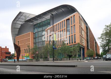 Le bâtiment du Francis Crick Institute, Midland Road, Londres, Royaume-Uni. Siège de l'Institut national de recherche médicale. Banque D'Images