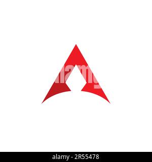 Lettre A logo. Initiales D'Un vecteur de logo. Icône lettre A. Illustration de Vecteur