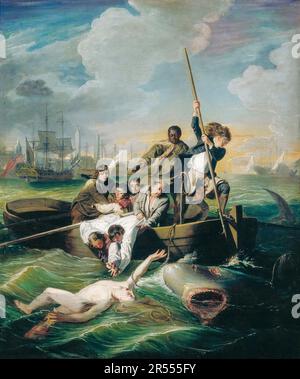Watson et The Shark, peinture de John Singleton Copley, 1782 Banque D'Images